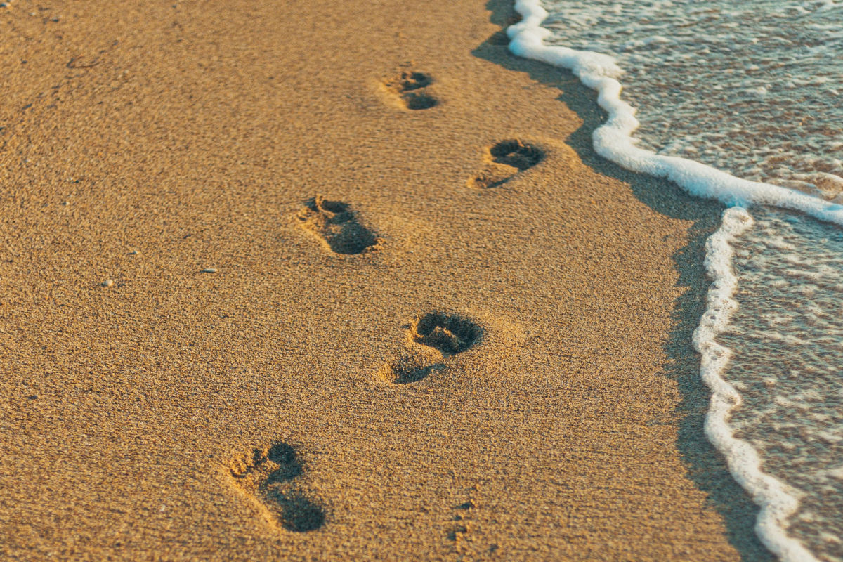 Huellas en la arena
